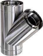 Тройник термо 1 мм нерж/нерж Ф120/180 мм 45° Versia-Lux