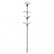 Цветок искусственный Гвоздика белая 53 см