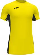 Футболка Joma SUPERLIGA T-SHIRT YELLOW-BLACK S/S 101469.901 р.M желтый