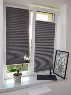 Штора-плиссе Rollotex ткань MELANGE TERMO 85х125 см коричневая