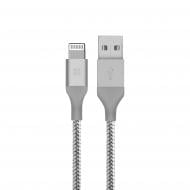 Кабель Promate Cable-LTF Lightning - USB 1,2 м серый (cable-ltf.silver) Кабель Promate Cable-LTF Lightning - USB 1,2 м серый (cable-ltf.silver)