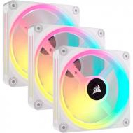 Набір вентиляторів для корпусу Corsair iCUE Link QX120 RGB PWM PC Fans Starter Kit with iCUE Link System Hub White