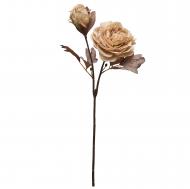 Цветок искусственный Пион 55 см золотистый Девилон