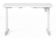 Стол компьютерный Kulik System с регулируемой высотой E-TABLE UNIVERSAL белая столешница/белые ножки