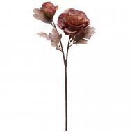 Цветок искусственный Пион 55 см коричневый Девилон