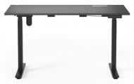 Стіл комп'ютерний Kulik System з регульованою висотою E-TABLE PREMIUM стільниця Cleaf чорний