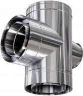 Тройник-ревизия термо 1 мм нерж/нерж Ф200/260 мм 87° Versia-Lux