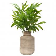 Веточка декоративная Бамбук с листьями 3 шт. 34 см в весе Девилон