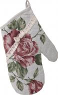 Прихватка-рукавиця large pink Rose 15x26 см бежевий Прованс