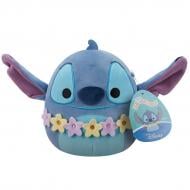 Мягкая игрушка SQUISHMALLOWS серии Disney Стич в гавайских леях 17 см синий SQDI00731