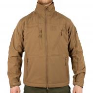 Куртка чоловіча демісезонна Mil-Tec демісезонна софтшелл "SOFTSHELL JACKET" 10864019 р.L [120] Coyote