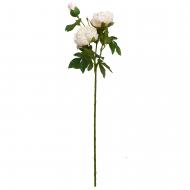 Цветок искусственный Пион 81 см белый Девилон