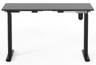 Стол компьютерный Kulik System с регулируемой высотой E-TABLE UNIVERSAL черная столешница/черные ножки