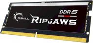 Оперативна пам'ять G.Skill SODIMM DDR5 32 GB (1x32GB) 4800 MHz (F5-4800S3838A32GX1-RS) Ripjaws