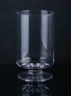 Ваза стеклянная на ножке 14,5x25 см 25 см прозрачная