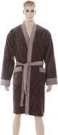 Халат мужской Touch р. XL шоколадно-бежевый