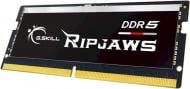 Оперативна пам'ять G.Skill SODIMM DDR5 16 GB (1x16GB) 4800 MHz (F5-4800S3434A16GX1-RS) Ripjaws