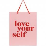 Пакет подарунковий Love yourself 8502-29-A 26х32 см Axent Пакет подарунковий Love yourself 8502-29-A 26х32 см Axent