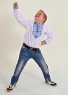 Вышиванка для мальчиков Galychanka Подполковник р.128 белый с синим Bsh-42ls