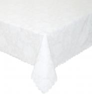 Скатертина Біла троянда 140x180 см білий Прованс