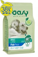 Корм сухой для больших пород OASY LIFESTAGE Adult Large рыба 3 кг