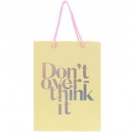 Пакет подарунковий Don't overthink it 8501-30-A 18х24 см Axent Пакет подарунковий Don't overthink it 8501-30-A 18х24 см Axent
