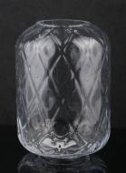 Ваза стеклянная S Ролер 24 см 24 см прозрачная