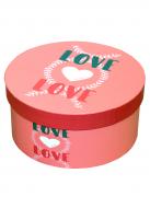 Коробка подарочная круглая Love 20,5х11 см