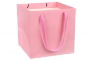 Пакет подарочный 25x25x25 см розовый 3123-9105