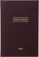 Дневник датированный Nota Bene A5 2026 бордовый