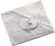 Сет двухсторонний Прованс White Rose с кружевом 35x45 см бежевый