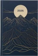 Дневник датированный Горы Nota Bene A5 2026 синий с рисунком