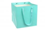 Пакет подарочный 25x25x25 см мятный 3123-9112
