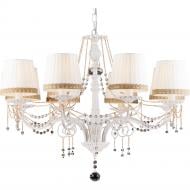 Люстра подвесная Arte Lamp Sierra 8x60 Вт E14 белый с золотистым A3071LM-8WG