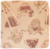 Подушка на стул Cups 40x40 см с кружевом Прованс