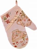 Прихватка-варежка Cups с кружевом 16x26 см бежевый Прованс