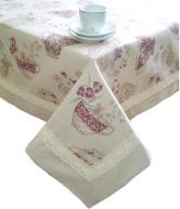Скатерть Cups с кружевом 140x180 см Прованс