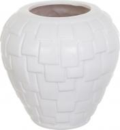 Ваза керамічна Roof 23х23 см 23 см біла