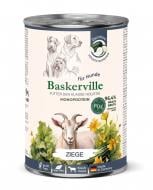 Корм влажный беззерновой для собак с чувствительным пищеварением Baskerville Prebio коза с цукини 400 г
