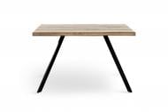 Стол обеденный Мікс Меблі Метрополь 1200x800x760мм натуральный/черный