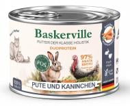 Корм влажный беззерновой для кошек в период лактации и котят Baskerville Prebio индейка и кролик 200 г