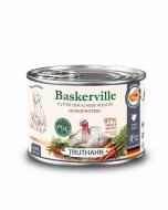 Корм влажный беззерновой для щенков и беременных собак Baskerville Prebio индейка с морковью 200 г
