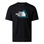 Футболка THE NORTH FACE M MOUNTAIN FOUNDATION SS TEE-GRAPHIC NF0A8E19JK31 р.S черный