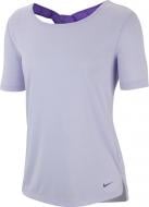 Футболка Nike W NK DRY SS TOP ELASTIKA BV4421-539 р.XS фиолетовый