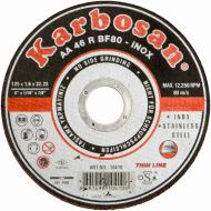 Круг отрезной по нержавеющей стали Karbosan  125x1,6x22,2 мм