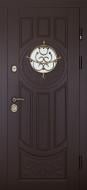 Дверь входная Abwehr Luck Glass RAL 8019 2050х860 мм левая