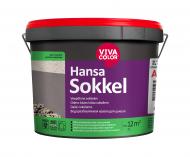 Краска акрилатная водоэмульсионная Vivacolor Hansa Sokkel щелочестойкая база А мат белый 2,7 л
