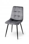 Стул обеденный Мікс Меблі Ментос серый / черный Стул обеденный Мікс Меблі Ментос серый / черный