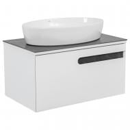 Тумба підвісна Aqua Rodos OSTIN (білий мат) зі стільницею сірий мармур 80 см АР000063569 Тумба підвісна Aqua Rodos OSTIN (білий мат) зі стільницею сірий мармур 80 см АР000063569