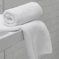 Рушник махровий готельний Crystal 70x140 см білий SoundSleep